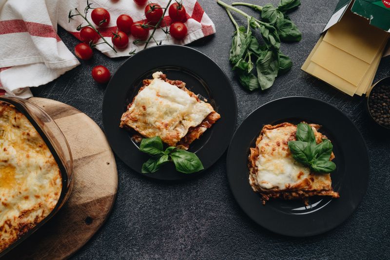 baked lasagna main course pizza lucs