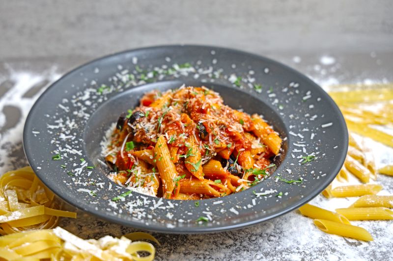 penne arrabbiata spicy pasta dish
